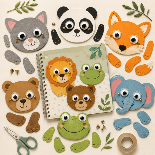 Printable Moving Eyes Animal Craft PDF | Interactive Cut & Paste Activity for Kids